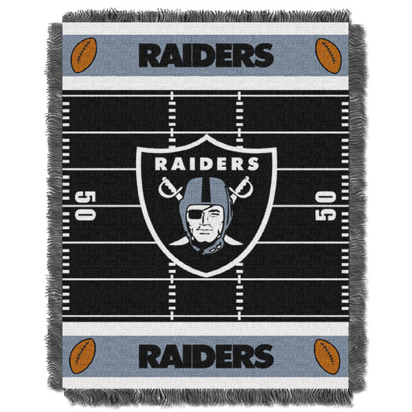 Raiders OFFICIAL National Football League, "Field" Baby 36"x 46" Triple Woven Jacquard Throw by The Northwest Company Raiders OFFICIAL National Football League, "Field" Baby 36"x 46" Triple Woven Jacquard Throw by The Northwest Company
