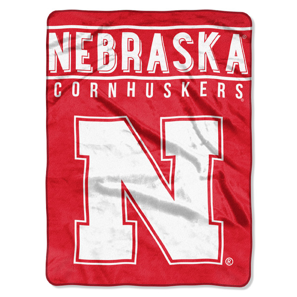 Nebraska OFFICIAL Collegiate "Basic" Raschel Throw Nebraska OFFICIAL Collegiate "Basic" Raschel Throw