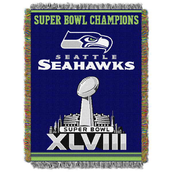 Seahawks OFFICIAL National Football League, Commemorative 48"x 60" Woven Tapestry Throw by The Northwest Company Seahawks OFFICIAL National Football League, Commemorative 48"x 60" Woven Tapestry Throw by The Northwest Company