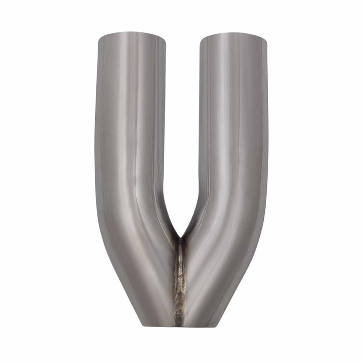 Stainless Steel Y Merge Exhaust Pipe Dual 2.5 inch 63mm Single 2.5 inch 63mm