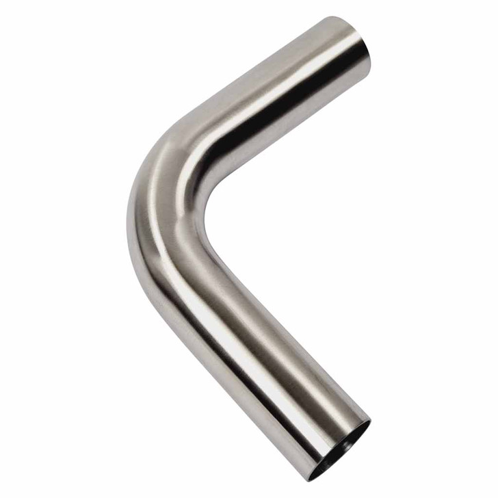 Dandy Exhaust  Pipe Mandrel Bend - 2" 90 Degree Brushed 304 Stainless Steel