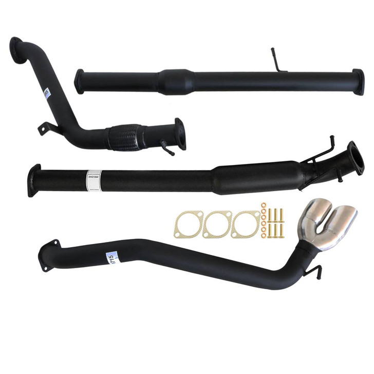 3 Inch Full Exhaust With Cat, Hotdog And Side Exit For Mazda BT50 3.2L 2011-16