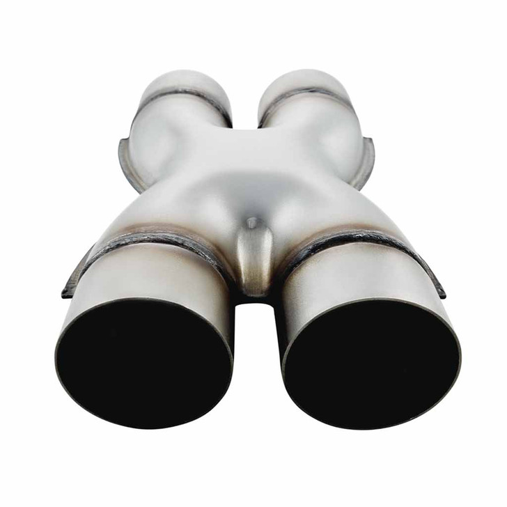 Stainless Steel Exhaust X-Pipe (Kiss Crossover) Pressed 3 Inch 76mm