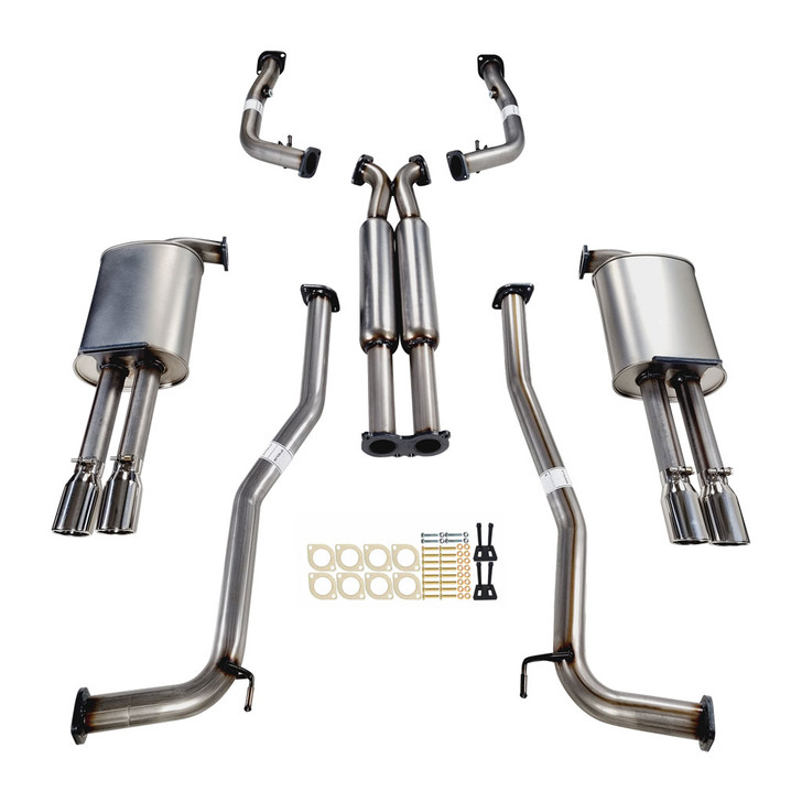 Xps Commodore VE VF Ute Twin 2.5 Inch Stainless Cat Back Exhaust Angle Tips