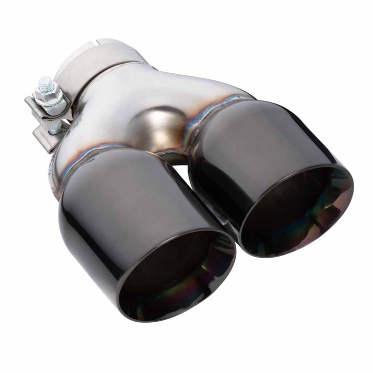 Exhaust Tip Y-Piece Inner Cone 2.5 Inch In - 2 x 3.5 Inch Out 9" Long RHS 304SS