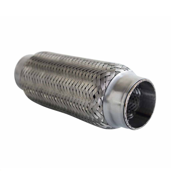 Flexible Bellow Exhaust Pipe Joint 1.5" x 8" Long Stainless Dual Braided