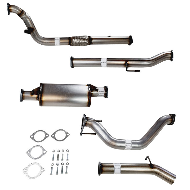 Toyota Hilux KUN26/25 3Lt D4D 2005&gt; 3 inch Turbo Back Exhaust Muffler No Cat Stainless