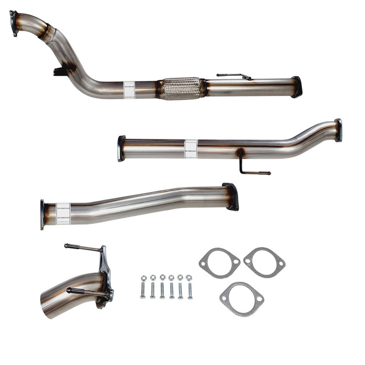 Toyota Hilux KUN26/25 3Lt D4D 2005&gt; 3 inch Stainless Turbo Back Exhaust Diff Pipe Only New Version