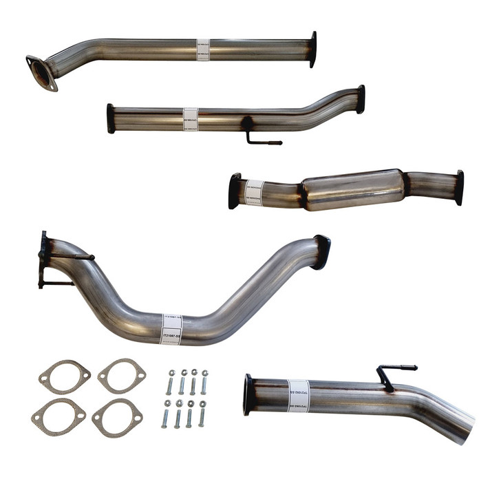 Toyota Hilux GUN136R 2.8L TD 2015 On 3 inch Stainless DPF Back Exhaust With Hotdog Only