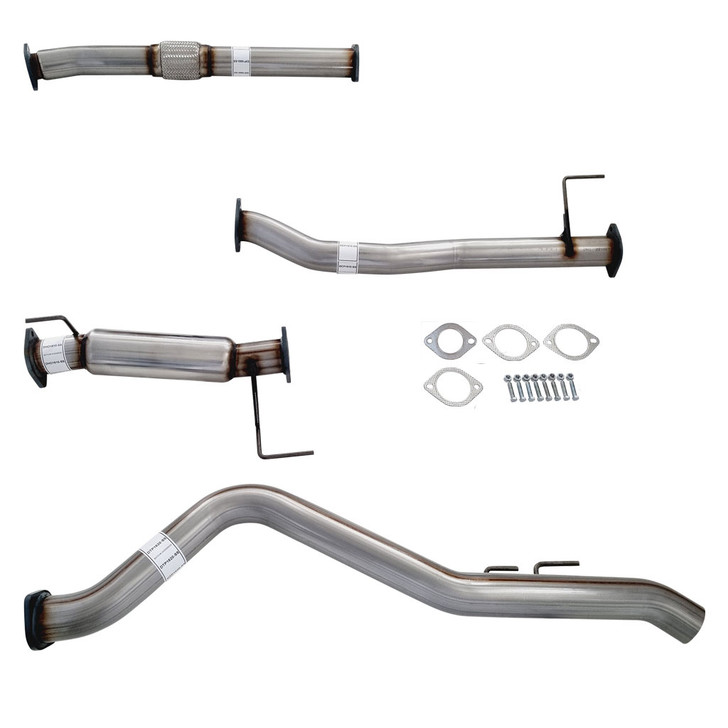 Isuzu D-Max 2020 Onwards 3.0Lt 4JJ3-TCX 3 inch Stainless DPF Back Exhaust With Hotdog