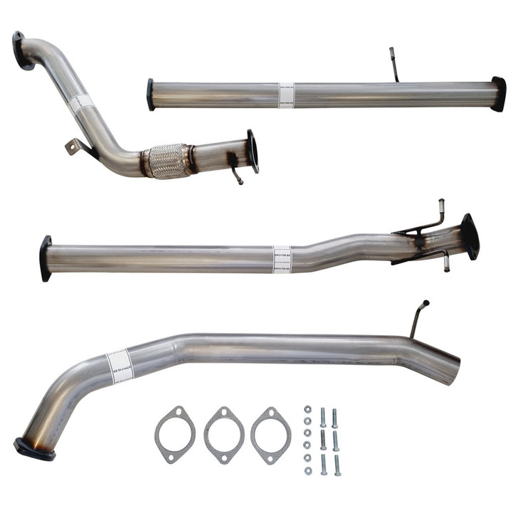 PX Ford Ranger 3.2L (Non DPF Model) 3 inch Turbo Back Stainless Exhaust With Pipe Only