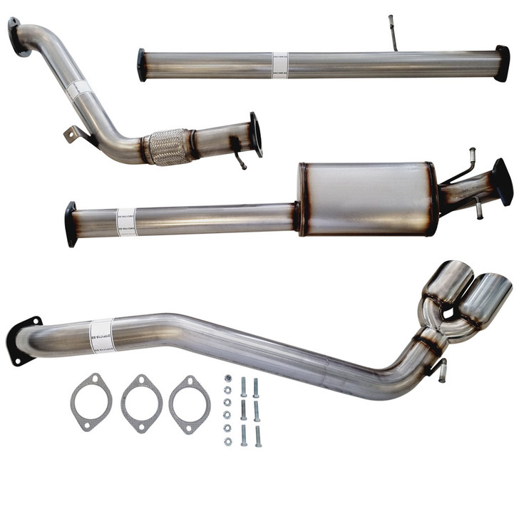 3 Inch Full Stainless Exhaust With Muffler And Side Exit For Mazda BT50 3.2L 2011-16