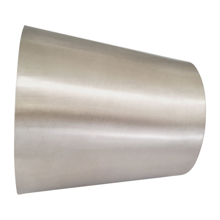 3 to 4" Cone Reducer 304 Brushed Stainless 4" (101mm) Long 1.5mm Thickness