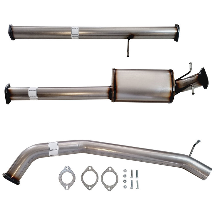 PX Ford Ranger 2L Oct 2016 On 3 inch DPF Back Stainless Exhaust With Muffler Only