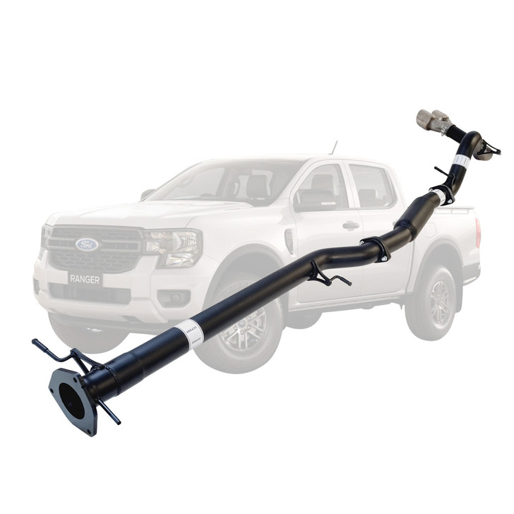 3 Inch DPF Back Exhaust With Hotdog Twin Tip Side Exit For Next Gen Ford Ranger 3L 2022 &gt; ON