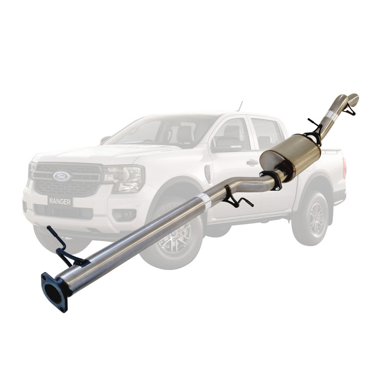 Ford Ranger Next Gen 4cyl 2L Bi-Turbo 2022 &gt; 3" # DPF # Back Stainless Exhaust With Muffler Only