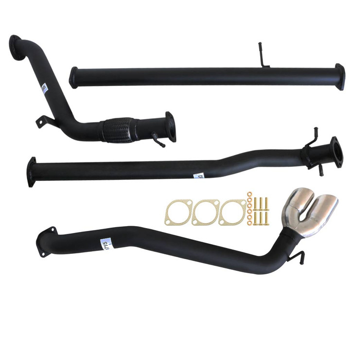 3 Inch Full Exhaust With Pipe Only And Side Exit For Mazda BT50 3.2L 2011-16