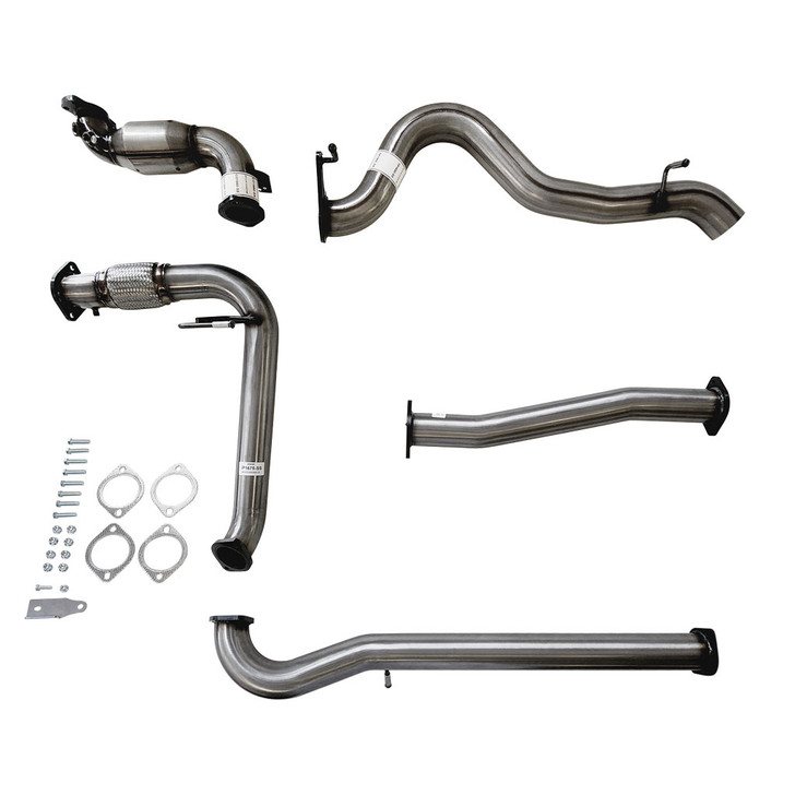 Jeep JK Wrangler 2.8lt DPF 10 to 15 3 Inch Stainless Turbo Back Exhaust System for with Pipe and Cat