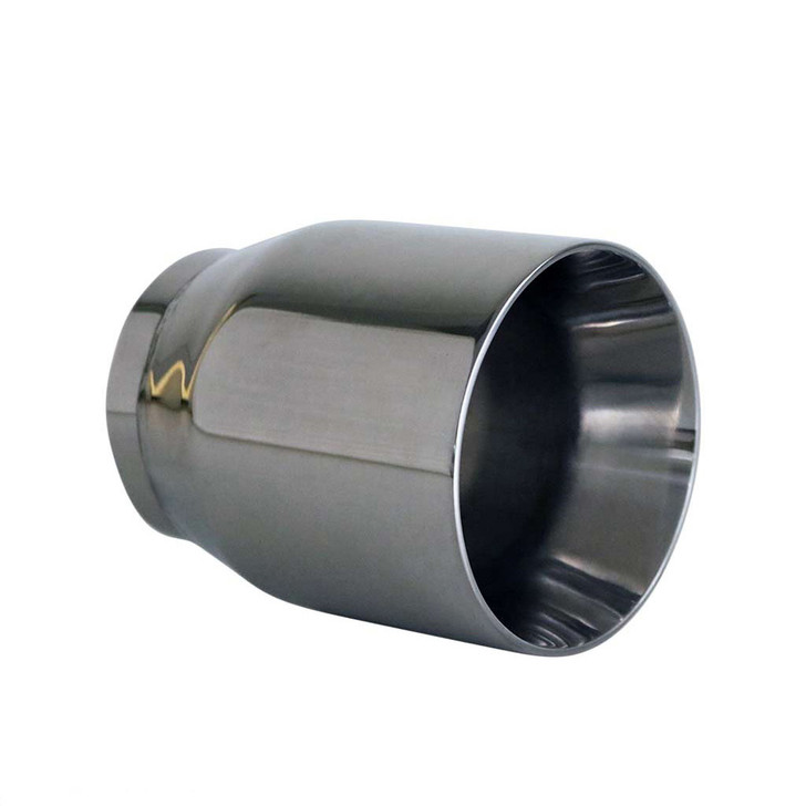 Exhaust Tip Straight Cut Inner Cone 3" In - 4.5" Out 5" Long 304 Stainless