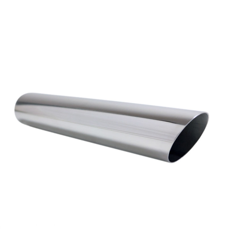 Exhaust Tip Angle Cut 2" In - 2 1/8" Out 12" Long 304 Stainless Steel