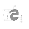 Fixed S Shaped Window Seal (4mm to 4.5mm x 2mm to 3mm)