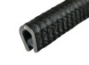 Black Self-Gripping Plastic Reinforced Edge Trim (To Fit 1mm to 4mm Thick Panel)