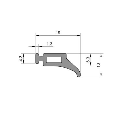 Rectangular Hinged Opening Window Seal Rectangular Hinged Opening Window Seal