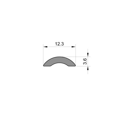 Screw Cover Strip Herzim Trim - 12.3mm Wide Screw Cover Strip Herzim Trim - 12.3mm Wide