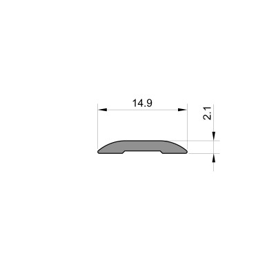Screw Cover Strip Herzim Trim - 14.9mm Wide Screw Cover Strip Herzim Trim - 14.9mm Wide