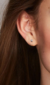 Earrings - S925 Sterling Silver Post 18K White Gold Plated Classic Ball Stud Earring for Women, Hypoallergenic Minimalist Round Earring for Sensitive Ears (5mm) Earrings - S925 Sterling Silver Post 18K White Gold Plated Classic Ball Stud Earring for Women, Hypoallergenic Minimalist Round Earring for Sensitive Ears (5mm)