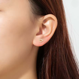 Earrings - S925 Sterling Silver Post 14K Gold Plated Pave Open Heart Stud Earring – Dainty Cubic Zirconia Hypoallergenic Stud for Women (6mm) Earrings - S925 Sterling Silver Post 14K Gold Plated Pave Open Heart Stud Earring – Dainty Cubic Zirconia Hypoallergenic Stud for Women (6mm)