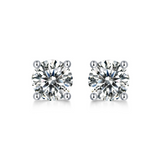 Earrings - S925 Sterling Silver Round Solitaire CZ Stud Earring – Dainty Sparkling Hypoallergenic Stud for Women (5mm) Earrings - S925 Sterling Silver Round Solitaire CZ Stud Earring – Dainty Sparkling Hypoallergenic Stud for Women (5mm)