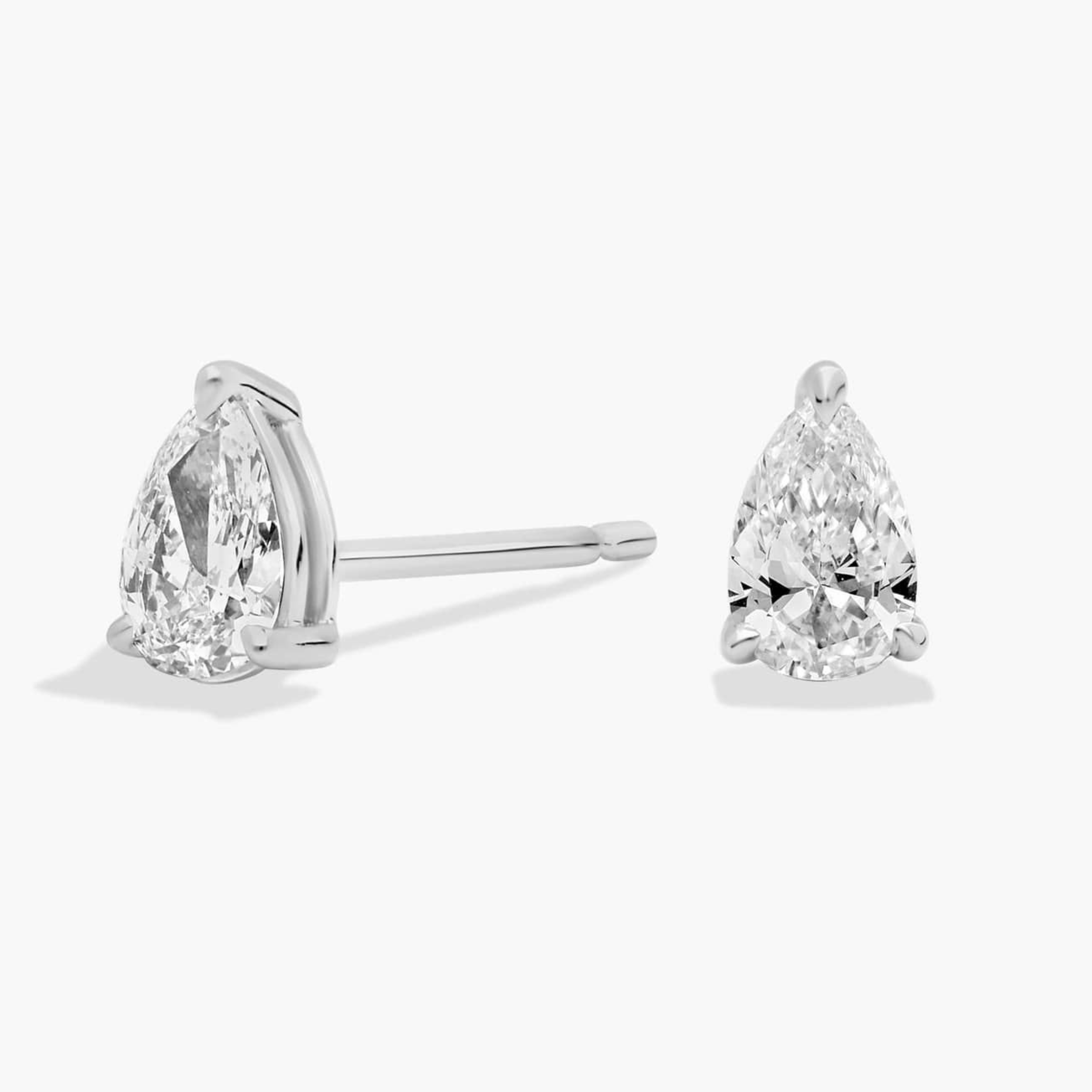 Earrings - 925 Sterling Silver Teardrop 5A Cubic Zirconia Stud Earring – Sparkling Hypoallergenic Stud for Women