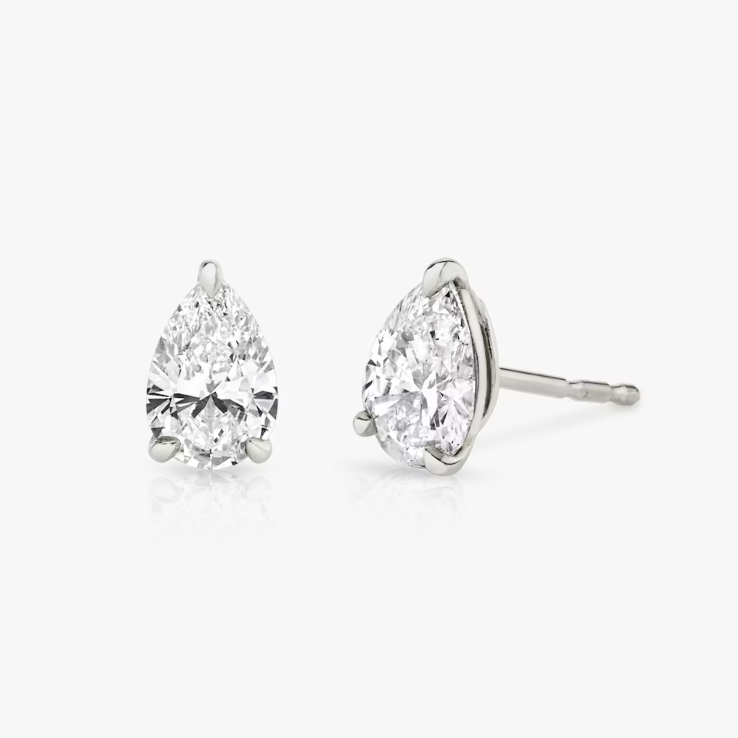 Earrings - 925 Sterling Silver Teardrop 5A Cubic Zirconia Stud Earring – Sparkling Hypoallergenic Stud for Women
