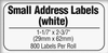 replacement small white address labels