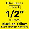 HGe 1/2" extra strength Black on Yellow