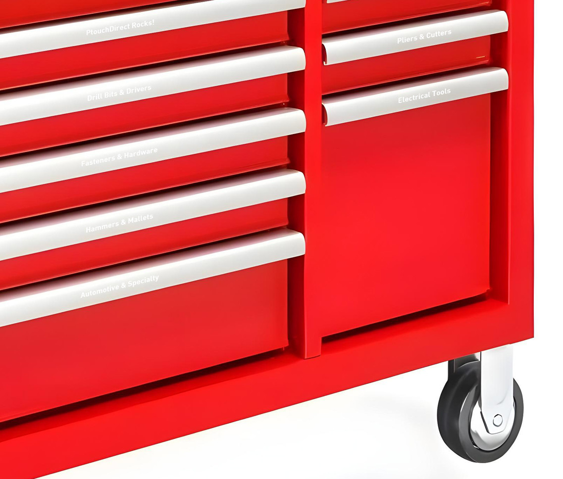 LM Tape LMe125 Compatible 3/8 White On Clear P-touch Tape