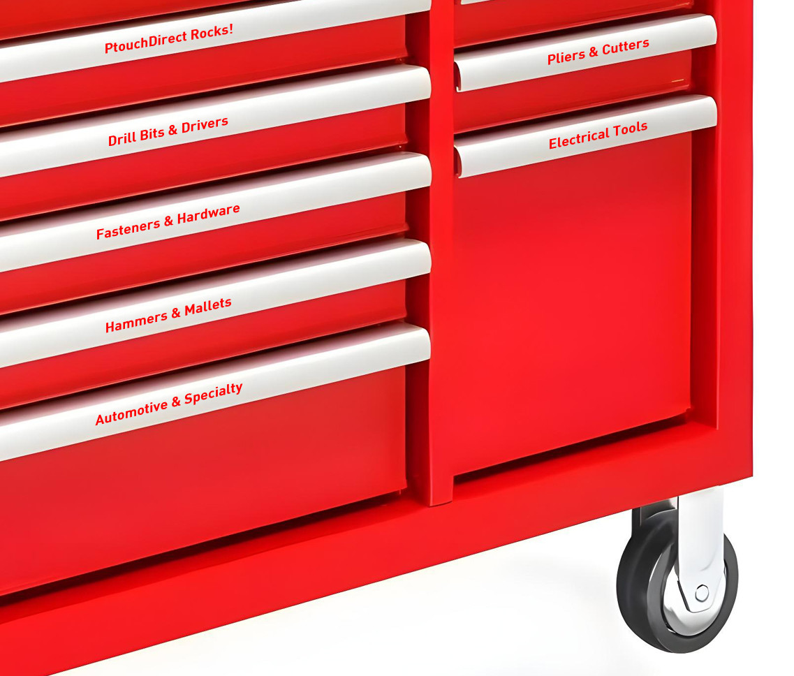 LM Tape Compatible LMe132 1/2 Red On Clear P-touch Tape, Replaces