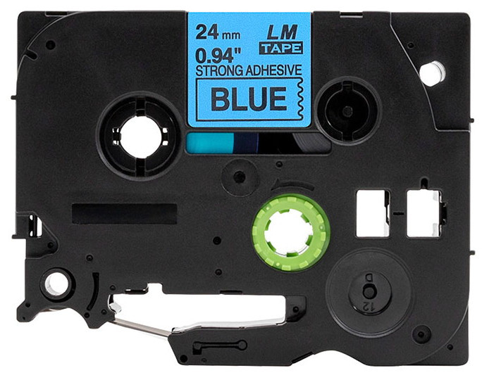 LM Tape Compatible TZe-S551 1 Black On Blue Extra Strength Tape