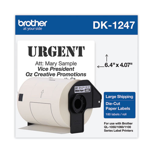 Brother DK1247 Large Shipping Labels (103mm x 164mm)