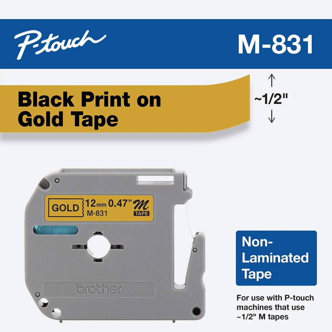 Brother Ptouch® M831 Label Maker Tape PtouchDirect