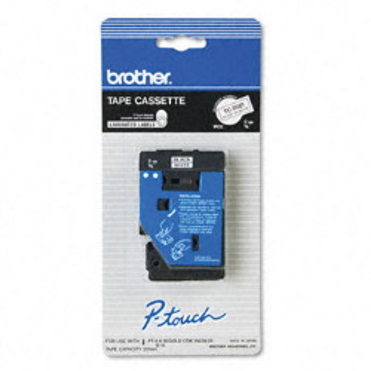 Brother P-Touch TC-22 Blue on White tape Cartridges 2pack Free Shipping! 