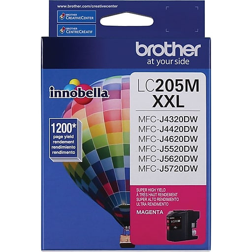 Brother LC205M Inkjet Cartridge Magenta High Yield Genuine Ink