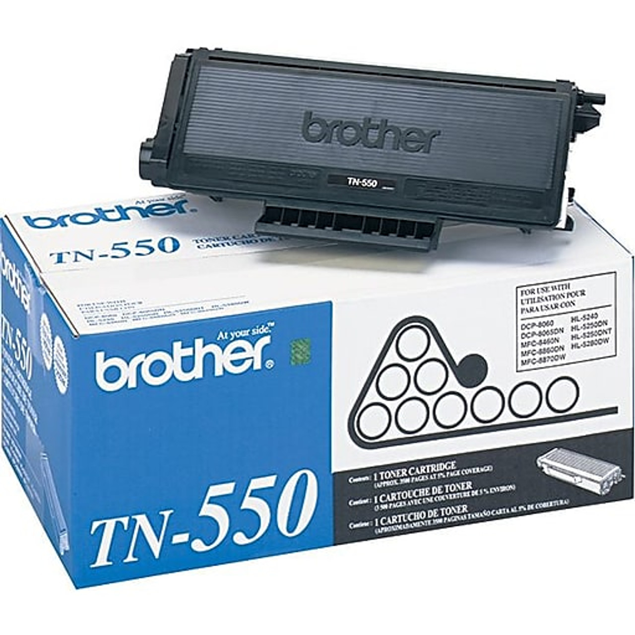 simultáneo soporte Rebajar Brother TN550 Toner Cartridge Black - PtouchDirect