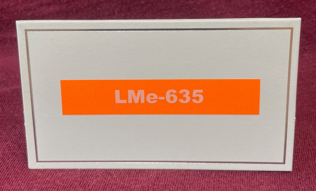 LM Tape LMe635 Compatible 1/2 White On Orange P-touch Tape, 12mm Label