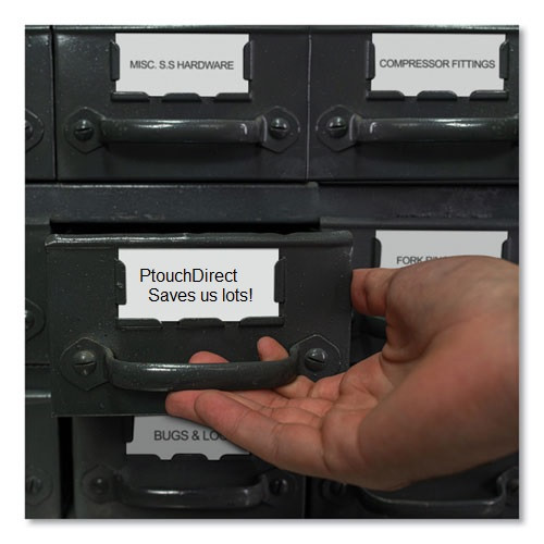 Brother TZe-251 Black On White P-touch Tape - 1