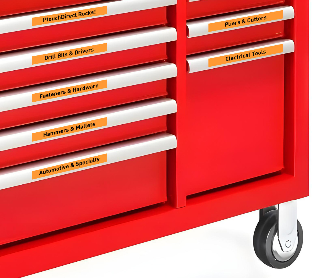 Brother TZe-B31 1/2 Black on Bright Orange P-touch Tape 12mm