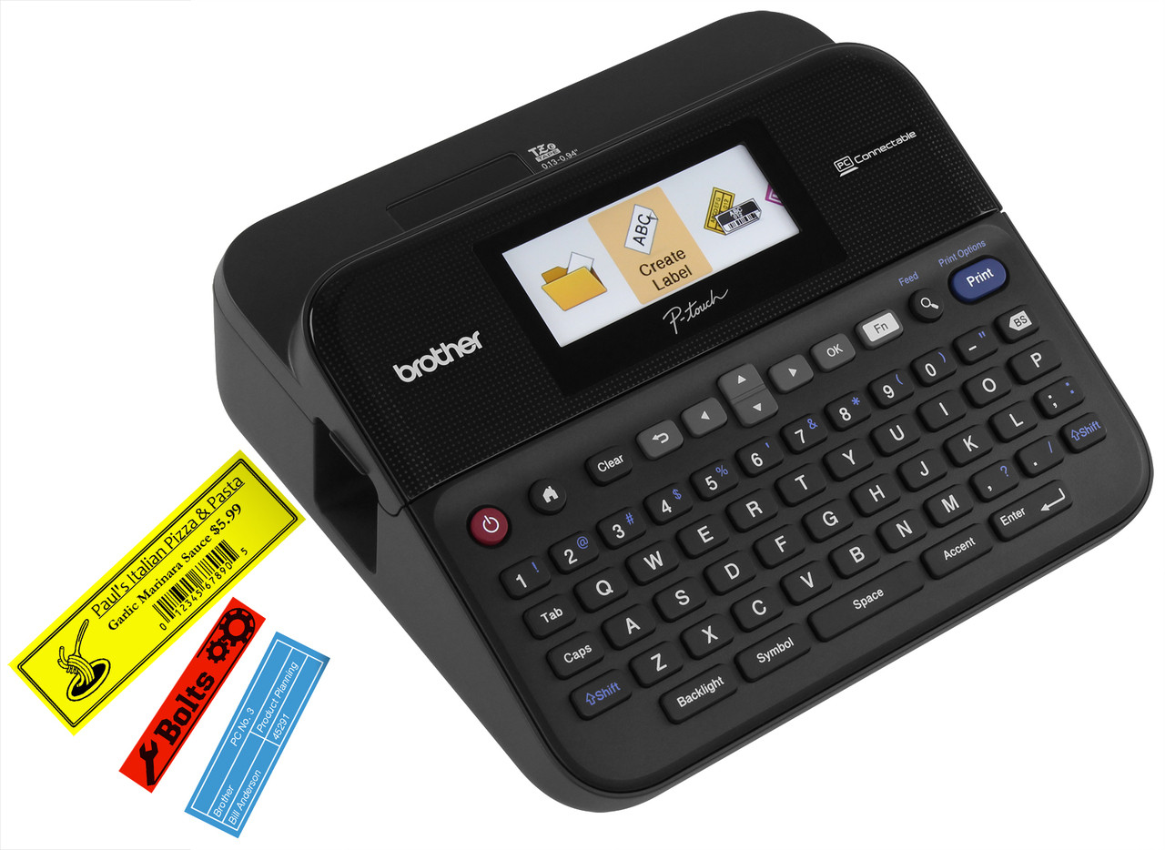 Brother PT-D600 PC-Connectable P-touch Label Maker Color Display