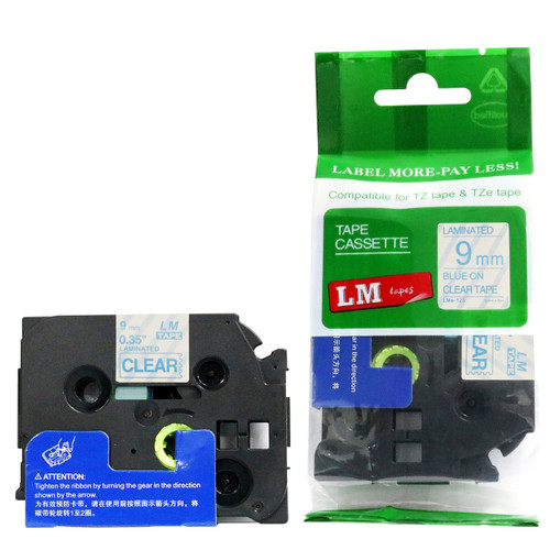 LMe525 White on Blue Label Tape | TZe-525 Replacement