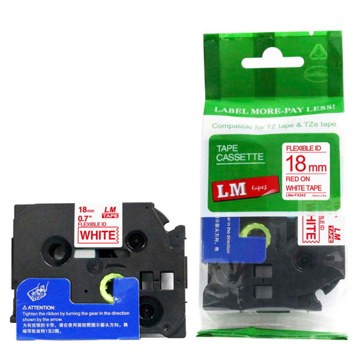 レベル1〜3 TRANER バッチセット LM Tape Compatible 3/4 Black On Yellow Flexible P-touch Tape